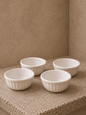 NIB Set of 4 Vintage Primagera  Souffle Dishes , Fruit Sauce Dipping Bowls